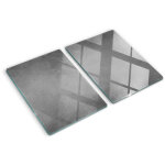Tulup - planche de cuisine, couvre plaque, verre planche d�couper, verre tremp� ? 2 x 40 x 52 cm - b�ton ...