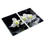 Tulup - planche de cuisine, couvre plaque, verre planche d�couper, verre tremp� ? 2 x 40 x 52 cm - orchid�e ...