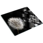 Tulup - planche de cuisine, couvre plaque, verre planche d�couper, verre tremp� ? 60 x 52 cm - pissenlit ...