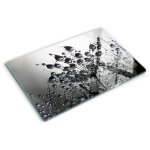Tulup - planche de cuisine, couvre plaque, verre planche d�couper, verre tremp� ? 80 x 52 cm - pissenlits ...