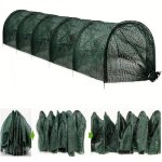 [jamais utilis] tunnel de plantation agricole 300 x 45 x 45 cm en plastique noir avec filet, tunnel ...