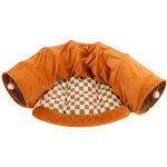 Tunnel pliable pour lapins, jouet avec tapis amovible, niche et cachette pour chats, chatons, lapins, ...