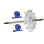 Turbine sur axe dentel� adaptable haute qualit� pour polaris 280 180. poulie d'entrainement sur arbre ...