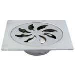 Tuserxln - 1 pcs siphon de sol acier inoxydable, grille de douche carre filtre de douche drain de douche ...