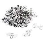 Tuserxln - 100 clips en acier fin ? 40 x 24 x 8 mm ? hauteur de serrage 8 mm ? montage des planchers ...