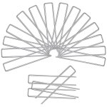 Tuserxln - 18 piquets de fixation pour jardin, pelouse agrafes en forme de u pour bache anti - mauvaises ...