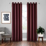 Tuserxln - 2 pices rideaux occultants thermiques rideaux de salon - 140 x 240(rouge fonce) rouge fonce ...