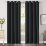 Tuserxln - lot de 2 rideaux occultants à oeillets isolant thermique design moderne pour salon et chambre ... Tuserxln - lot de 2 rideaux occultants à oeillets isolant thermique design moderne pour salon et chambre ...