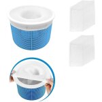 Tuserxln - lot de 20 chaussettes pour skimmer de piscine, filet filtrant pour panier de piscine, accessoires ...
