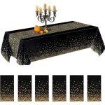 Tuserxln - lot de 6 nappe anniversaire, nappe f�te 137 cm x 274 cm d�coration de f�te pour no�l vacances ...