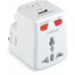 Tuserxln - adaptateur universel de voyage - daffodil wap150 - prise electrique universelle france, europe, ...