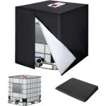 Tuserxln - bache pour cuve 1000l ibc, 420d r�servoir d'eau couvercle, anti - uv housse protection cuve, ...