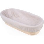Tuserxln - banneton ovale, brotform avec doublure en lain, corbeille  pain ovale, panier de fermentation ...