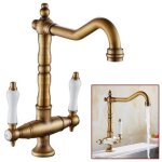 Tuserxln - couleur : bronze emballage inclus 1 robinets d�vier de cuisine + tuyau dinstallation + raccords' ...