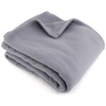 Tuserxln - couverture - - - 150x210 cm - 100 polyester - anti - pilling - non - feu 12952 gris acier