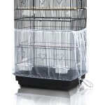 Couverture universelle pour cage  oiseaux, attrape - graines, jupe pour cage  perroquets - blanche ...