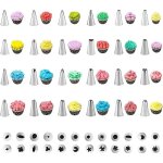 Tuserxln - douille patisserie poche  douille patisserie 34 pices acier inoxydable diy kits , muffins ...