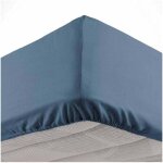 Tuserxln - drap housse 'oscar' 150x200cm bleu