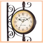 Tuserxln - horloge double - face - station thermom�tre - l 8, 7 cm x l 25 cm x h 28, 5 cm - livraison ...