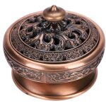 Tuserxln - petit encensoir br�le encens lotus bouddha porte - encens bronze vintage br�leur dencens charbon ...