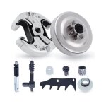 Tuserxln - pignon et embrayage pour husqvarna 345 445 340 450, pignon de chane . 325'' pas 6 dents + ...