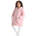 Tuserxln - plaid � capuche enfant plaid pull couverture canap� polaire avec manche gar�ons filles avec ...