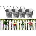 Tuserxln - pots de fleurs � suspendre, pots de plantes en m�tal style vintage, seau de plante fleurs ...