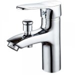 Tuserxln - robinet baignoire robinet monotrou � double usage chaud et froid alliage mitigeur de douche, ...