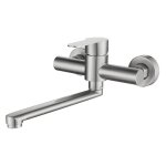 Robinet mural cuisine, mitigeur cuisine mural inoxydable, pivotant  360 pour vier de cuisine, rglable ...