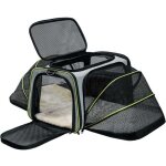Tuserxln - sac transport chat chien, souple et pliable pour chien avec matelas pneumatique amovible accept� ...