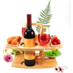 Tuserxln - table de pique - nique dextrieur en bois table basse portable avec porte - gobelets et compartiment ...