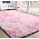 Tuserxln - tapis salon shaggy 160 x 200 cm descente de lit tapis poils longs tapis doux pour salon chambre ...
