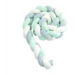 Tuserxln - tour de lit bb - 3 tissage bb coussin serpent tress pare - choc velours protection lit ...