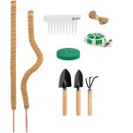 Tuteurs en fibre de coco, lot de 2, pour monstera, pothos, supports plantes, avec accessoires, 65 cm, ...