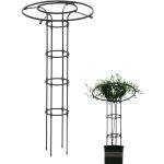 Tuteur m�tallique pour plantes grimpantes, treillis parapluie pour plantes d'ext�rieur, robuste, vertical, ...
