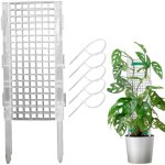 Tuteurs pour plantes grimpantes avec attaches - supports de 30x12cm avec pic pour fixation au sol, compatibles ...