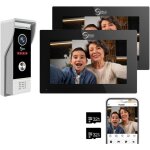 Tuya sonnette vid�o 1080p avec �cran tactile 10  interphone vid�o, prise en charge de l'enregistrement ...