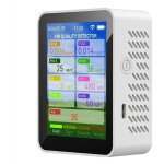Tuya wifi compteur de qualit� l'air hcho tvoc monoxyde co2 pm2. 5 / 10 testeur portable d�tecteur temp�rature ...
