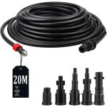 Tuyau de 20 m pour nettoyeur haute pression 5 adaptateurs 180 bar 60c, kit de nettoyage de canalisations ...