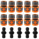 Tuyau arrosage, 10 pi�ces 1 / 2 pouce extension rapide du tuyau kit de raccord tuyau d'arrosage avec ...