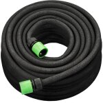 Tuyau d'arrosage, 15 m, pour vos carr�s potagers sur�lev�s ou vos haies, pour le jardin, noir