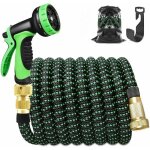 Dstockage tuyau arrosage extensible 30m 100ft tuyau d'arrosage retractable avec support et pistolet ...