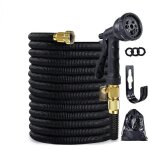 Tuyau d'arrosage extensible et flexible de 15. 2 m avec buse de pulv�risation et support, tuyau d'arrosage ...