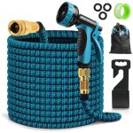Tuyau d'arrosage extensible, flexible avec buse de pulv�risation 10 fonctions, tuyau d'arrosage r�tractable ...