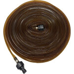 Tuyau d'arrosage relaxdays, 20 m, pelouse & parterres, plat, � trous, tuyau brumisateur, jardin, brun ...