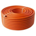 Tuyau butane orange plastigas 9x15mm 60m, double couche, caoutchouc, pour installations � gaz