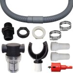 Tuyau de collecte d'eau de toit, collecteur de pluie, collecteur de pluie avec filtre, kit de collecteur ...