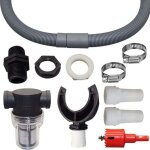 Tuyau de collecte d'eau de toit, collecteur de pluie, collecteur de pluie avec filtre, kit de collecteur ...