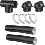 Tuyau de conduite d'air de diam�tre 60mm, tuyau de chauffage de voiture, kit de ventilation de sortie ...