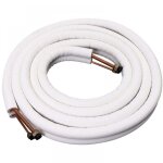 Cyslmuk - tuyau en cuivre isol� 1 / 4 '' 3 / 8 '' climatiseur tuyaux raccords paire tube de bobine - ...